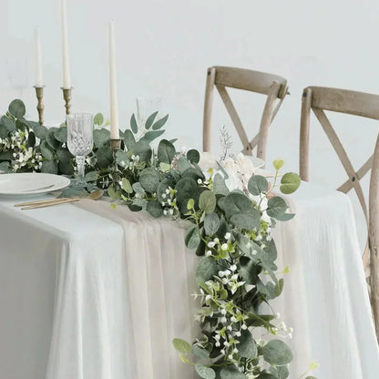 Fresh Green Artificial Eucalyptus Garland Set