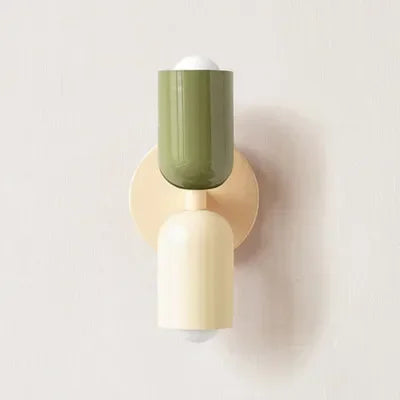 Simple White LED Double Head Wall Light