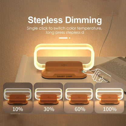 Smart LED Desk Lamp with Wireless Charging