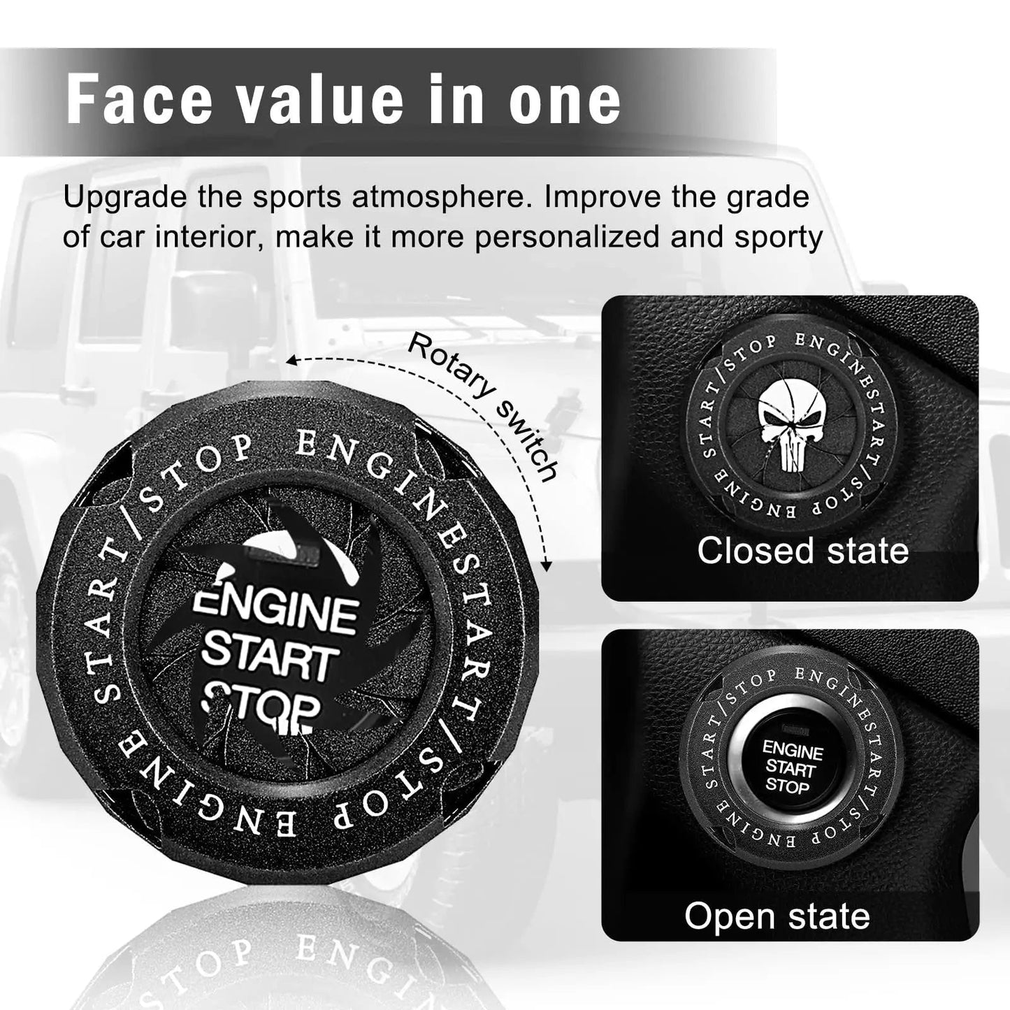 Premium Protective Car Button Cover Accessory