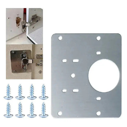 Easy Fit Hinge Repair Plates Kit with Screws