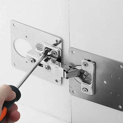 Easy Fit Hinge Repair Plates Kit with Screws