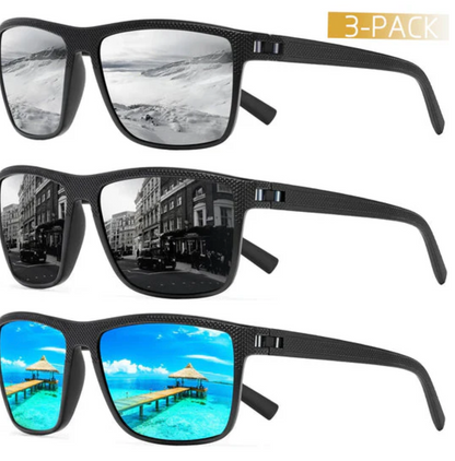 Polarized Sunglasses Set - UV400 Protection & Comfortable Frames