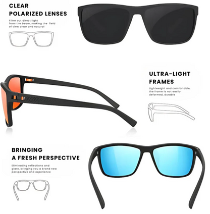 Polarized Sunglasses Set - UV400 Protection & Comfortable Frames