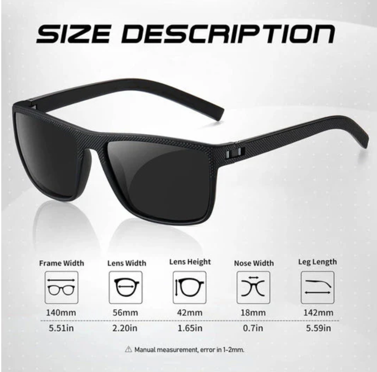 Polarized Sunglasses Set - UV400 Protection & Comfortable Frames