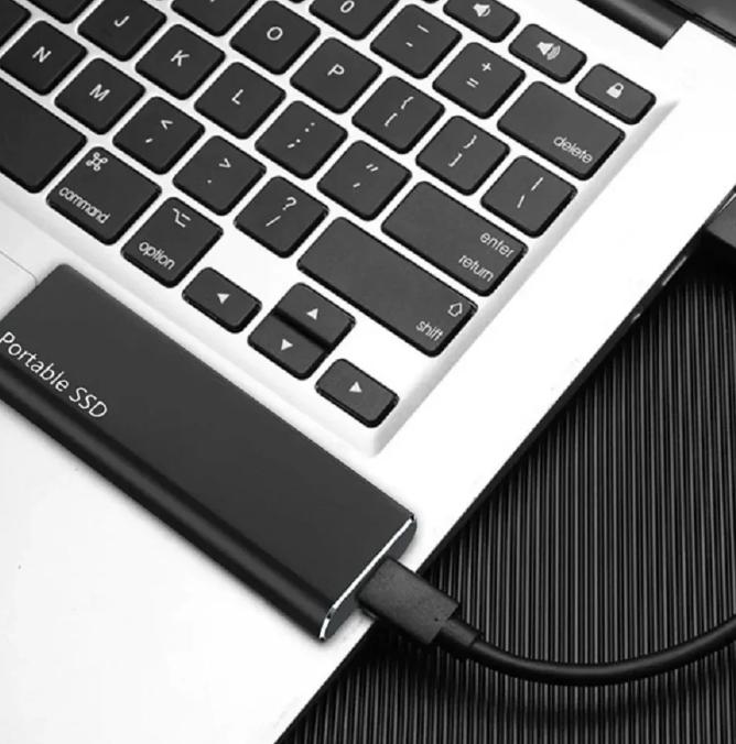Compact 4TB USB-C External Hard Drive for PC Mac