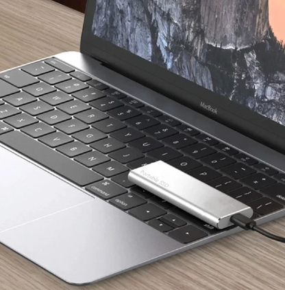 Compact 4TB USB-C External Hard Drive for PC Mac