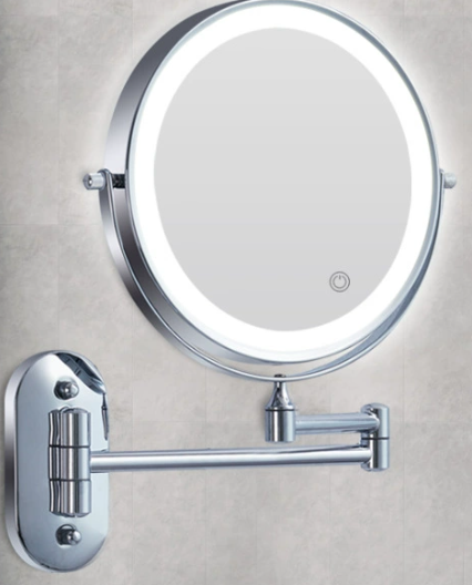 Portable LED Travel Makeup Mirror - 3 Color Modes