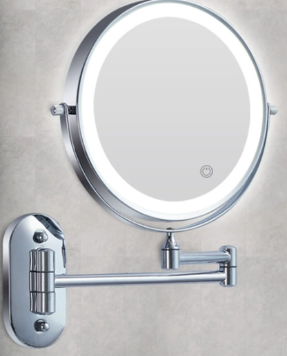 Portable LED Travel Makeup Mirror - 3 Color Modes