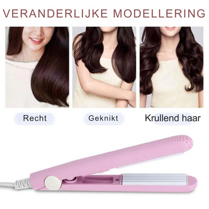 Compact Bella Mini Curler for Fast Styling - Cofik