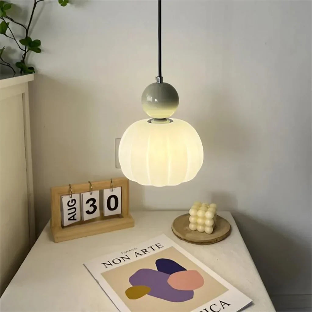 Stylish Cream Metal Pendant Light Fixture