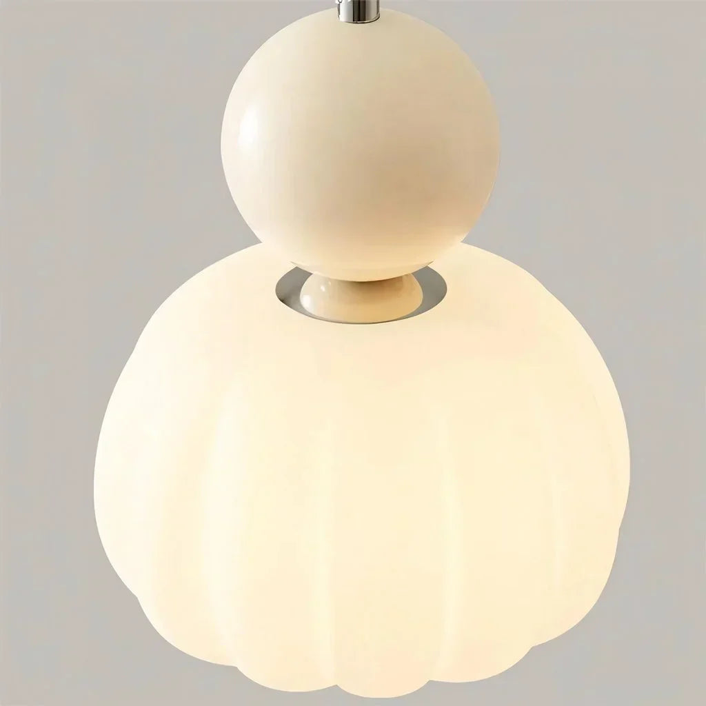 Stylish Cream Metal Pendant Light Fixture