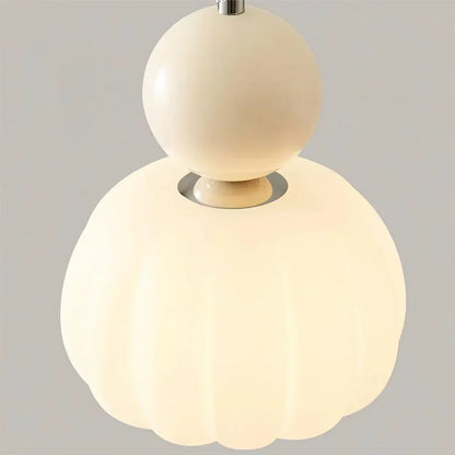 Stylish Cream Metal Pendant Light Fixture