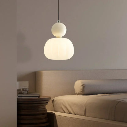 Stylish Cream Metal Pendant Light Fixture