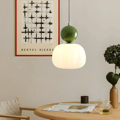 Stylish Cream Metal Pendant Light Fixture