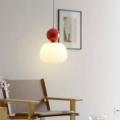 Stylish Cream Metal Pendant Light Fixture