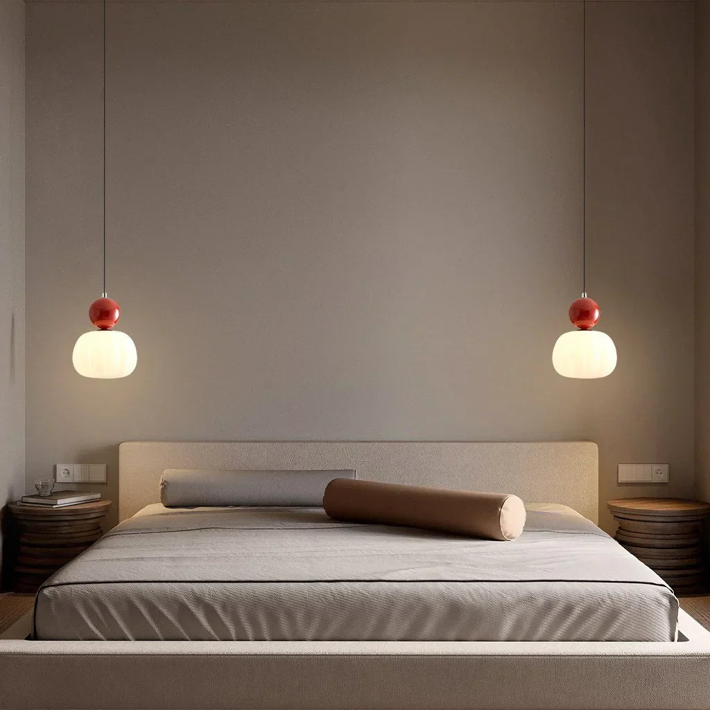 Stylish Cream Metal Pendant Light Fixture
