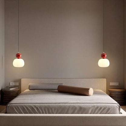 Stylish Cream Metal Pendant Light Fixture