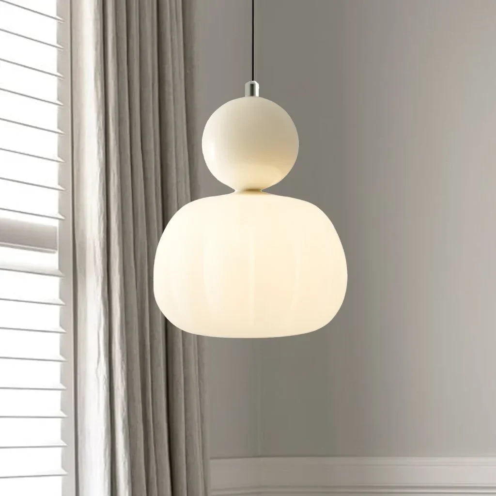 Stylish Cream Metal Pendant Light Fixture - Cofik