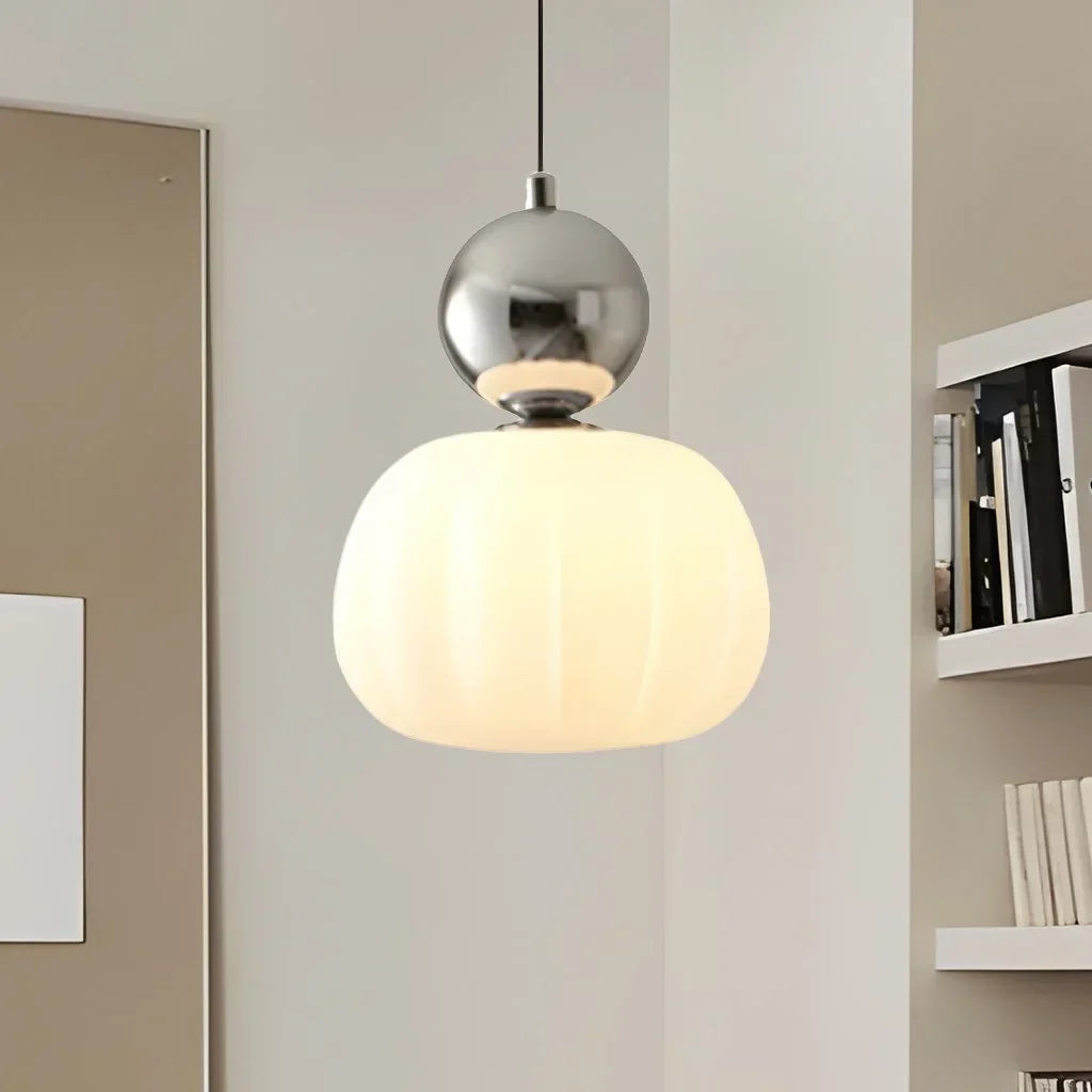 Stylish Cream Metal Pendant Light Fixture