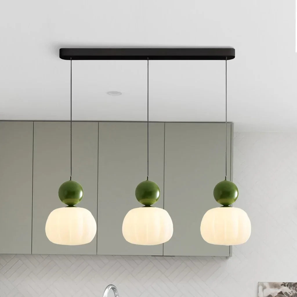 Stylish Cream Metal Pendant Light Fixture