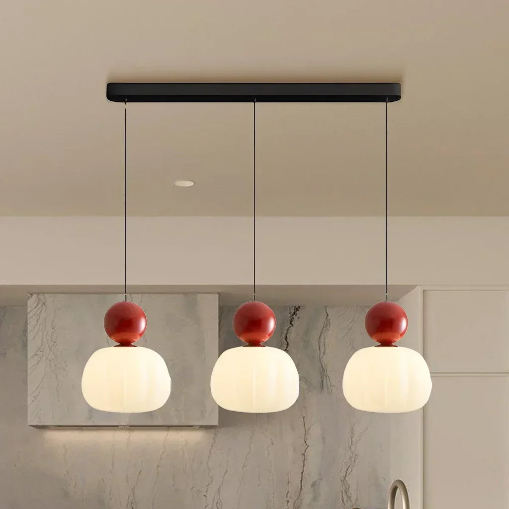 Stylish Cream Metal Pendant Light Fixture