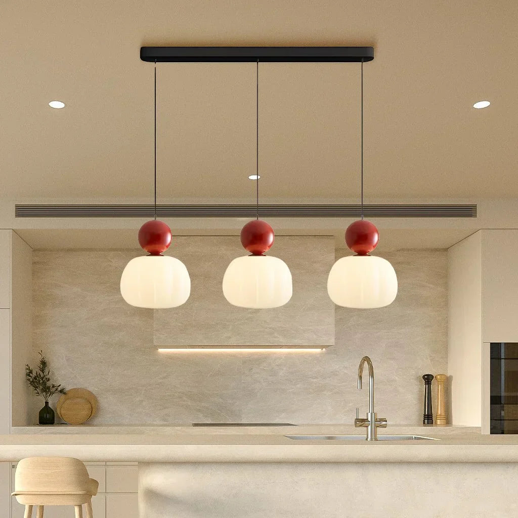 Stylish Cream Metal Pendant Light Fixture