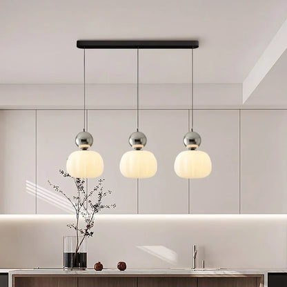 Stylish Cream Metal Pendant Light Fixture
