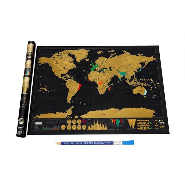 Large Interactive World Map Poster - Cofik