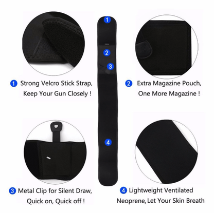 Comfortable Concealed Belly Band Holster