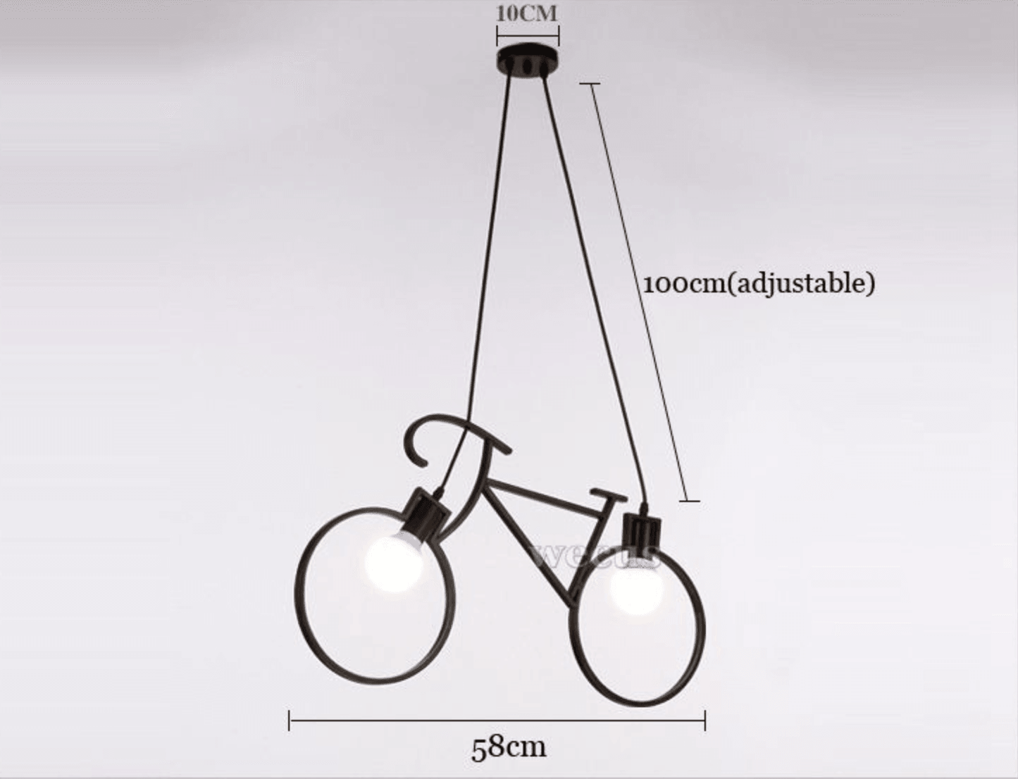 Stylish Bike Wheel Pendant Chandelier Light