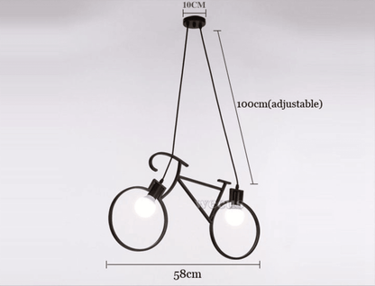 Stylish Bike Wheel Pendant Chandelier Light