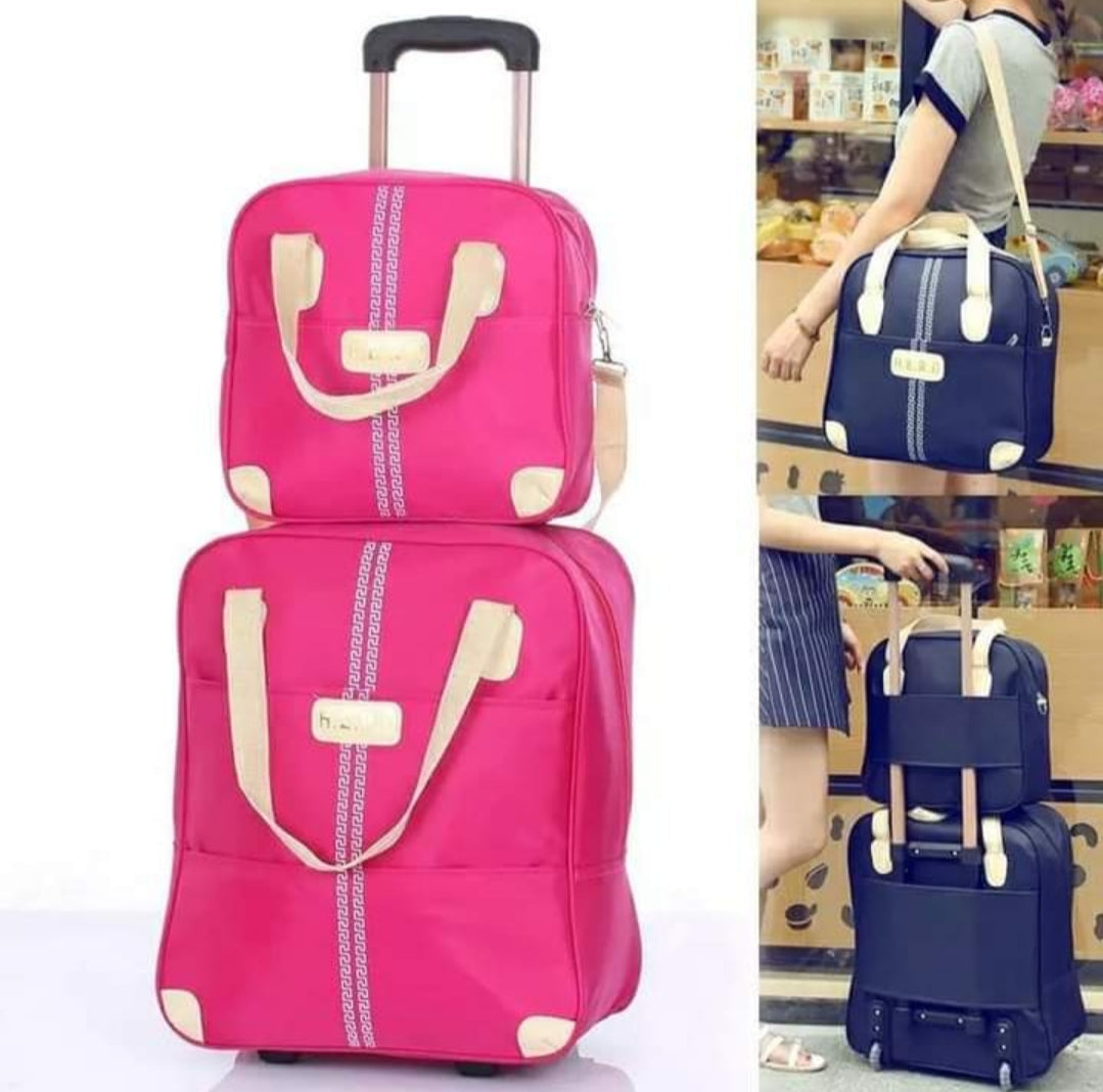 2 in 1 Wheeled Travel Trolley Luggage Bag