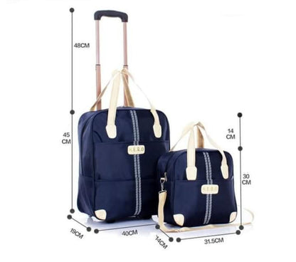 2 in 1 Wheeled Travel Trolley Luggage Bag