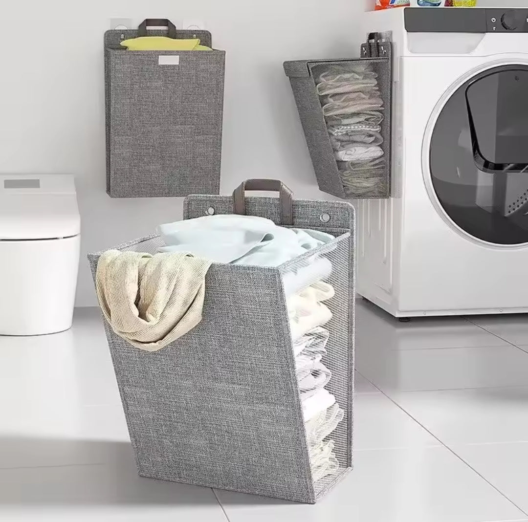 Space-saving Foldable Wall Laundry Hamper