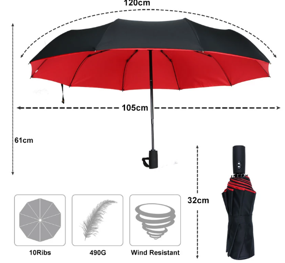 Waterproof Heavy Duty Storm Umbrella