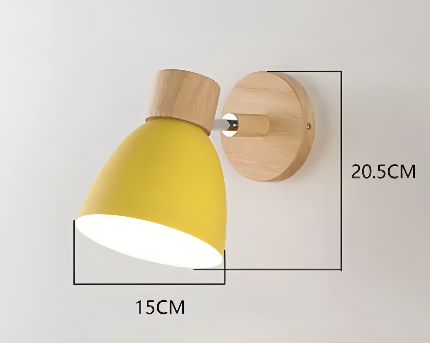 Rustic Wooden Pendant Wall Light
