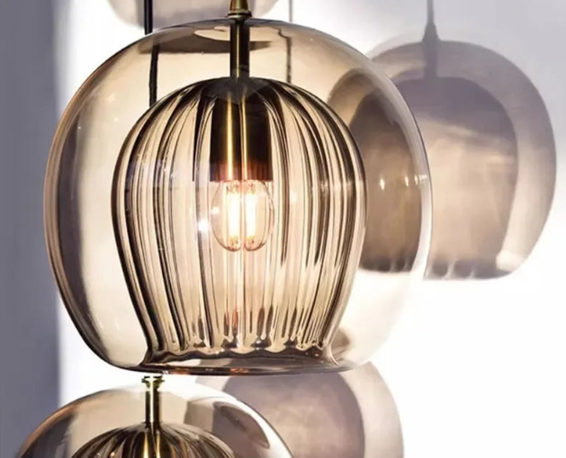 Stylish Hanging Glass Light Fixture