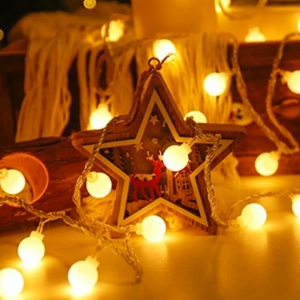 Warm White Fairy Lights 20ft Outdoor Indoor Decor