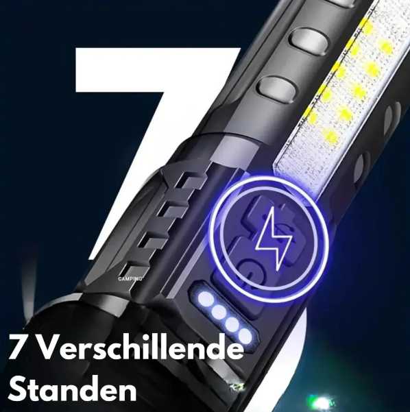 Bright Tactical LED Torch - 5000 Lumens