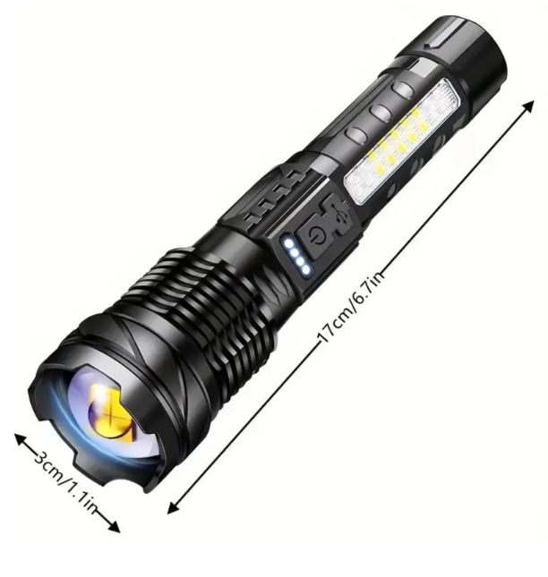 Bright Tactical LED Torch - 5000 Lumens