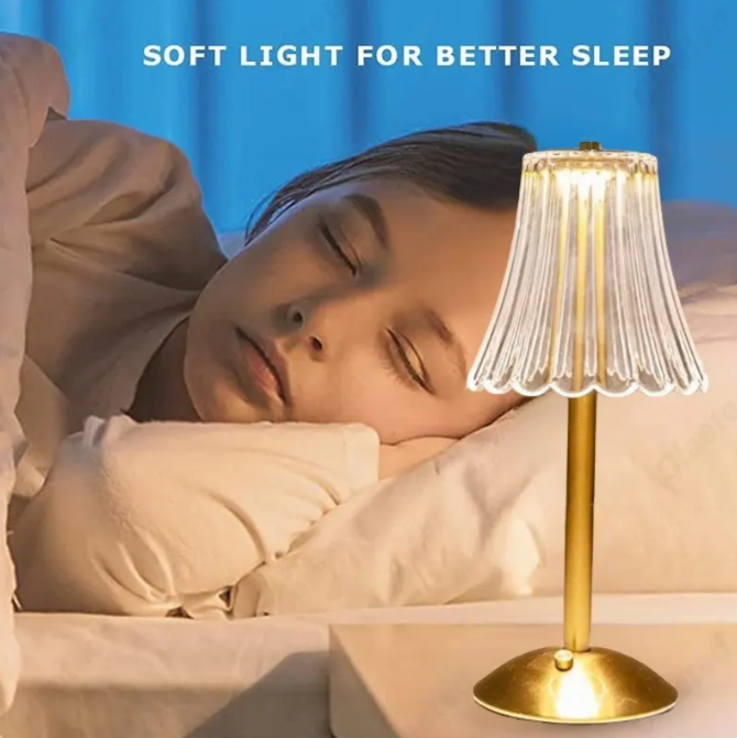 Bright Glass Desk Lamp with Adjustable Lighting
