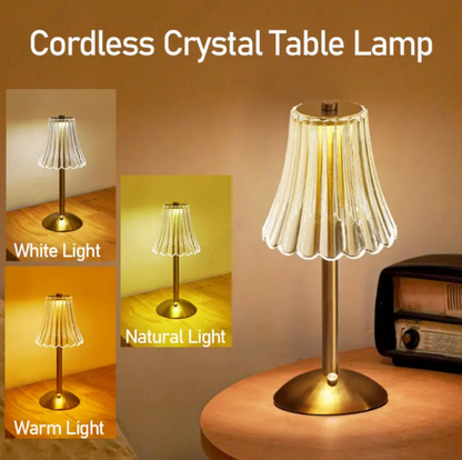 Bright Glass Desk Lamp with Adjustable Lighting