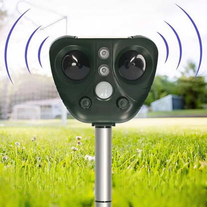 Outdoor Solar Bird Repeller, Ultrasonic Deterrent