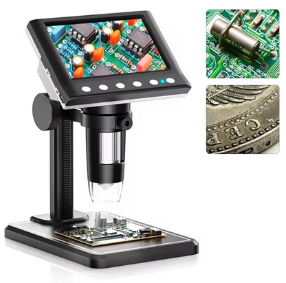 Portable HDMI Microscope with 4.3 Display (1000x Zoom)