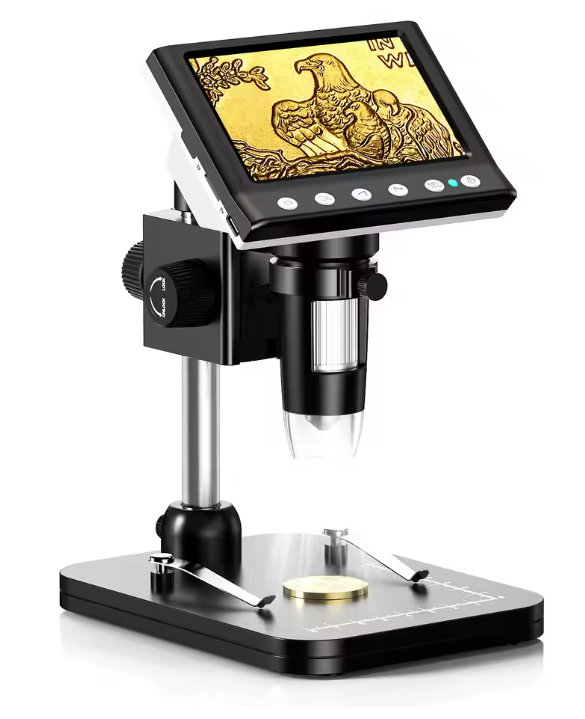 Portable HDMI Microscope with 4.3 Display (1000x Zoom)