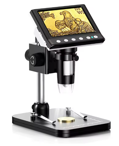 Portable HDMI Microscope with 4.3 Display (1000x Zoom)
