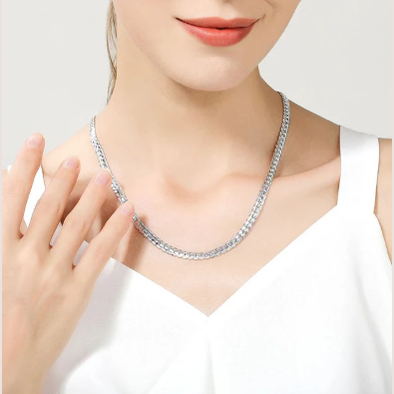 Simple Silver Bar Necklace for Ladies Perfect Gift