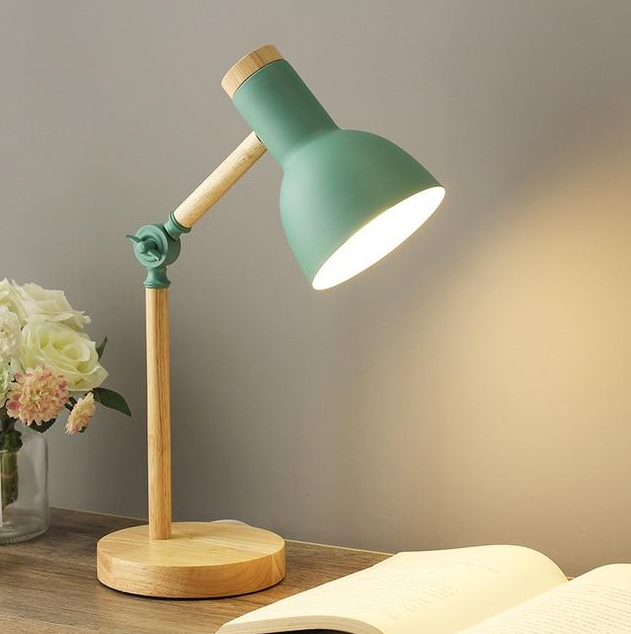 Rustic Wooden Desk Lamp Noxord