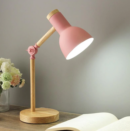 Rustic Wooden Desk Lamp Noxord